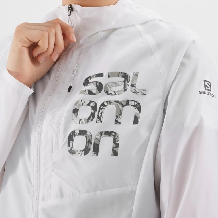 Chaquetas Shell Salomon Bonatti Cross Viento Mujer Blancos | MX AVSW963